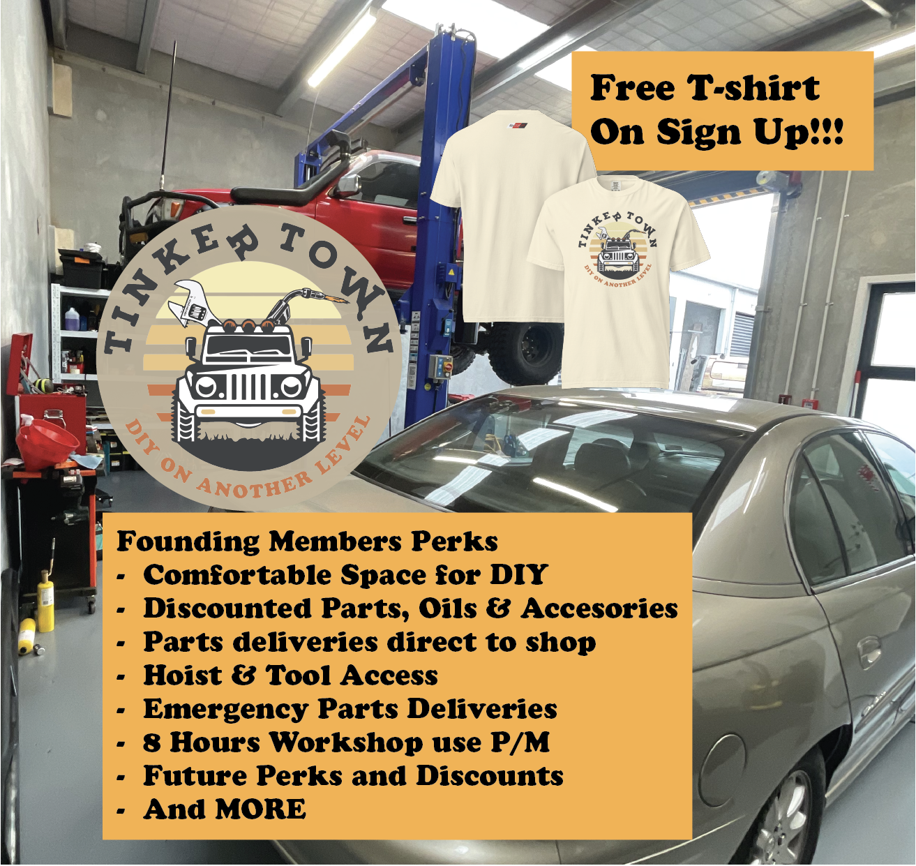 TINKER TOWN DIY WORKSHOP CLUB - Founders Weekly Membership