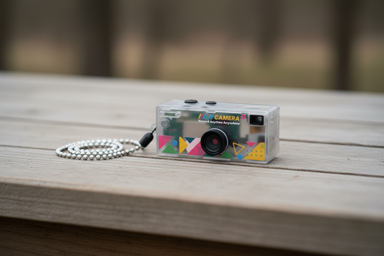 Mini Retro Keychain Camera