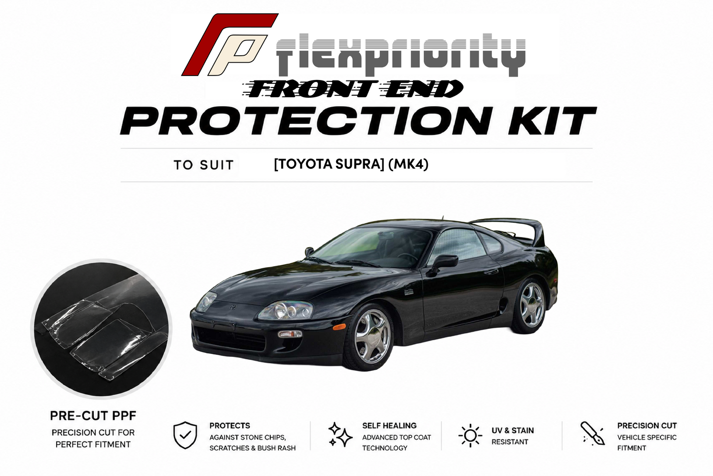 Pre Cut PPF Front Protection Kit | Toyota Supra MK4