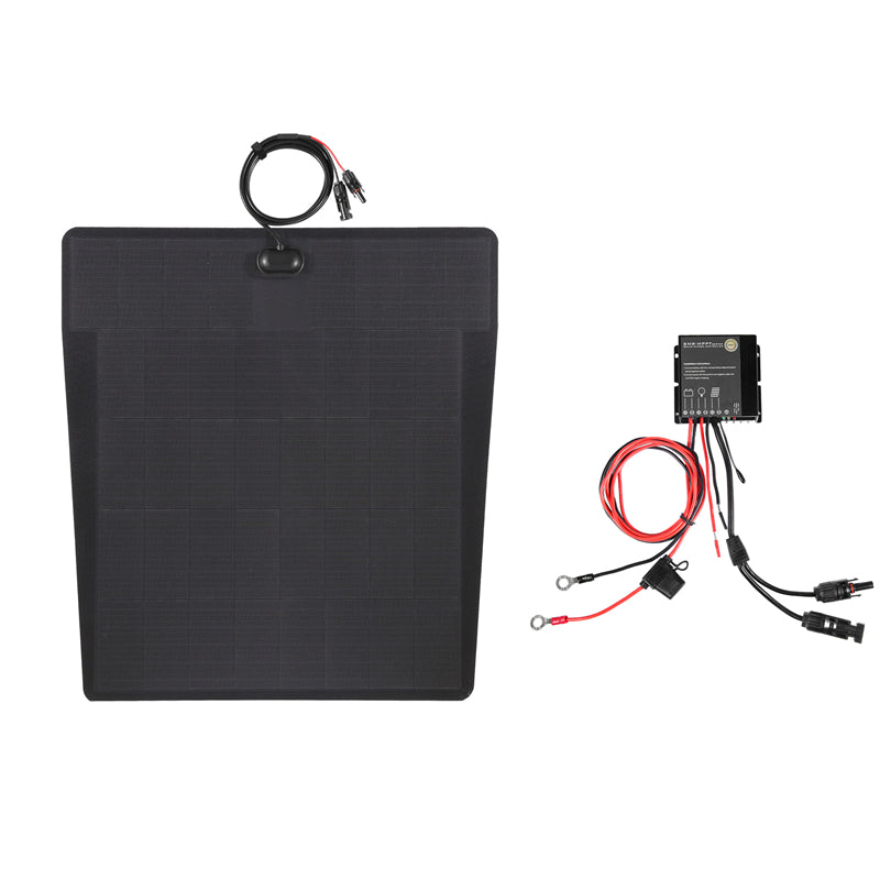 Nissan Cargo NV1500 NV2500 NV3500 Van Lensun 100W Hood Flexible Solar Panel