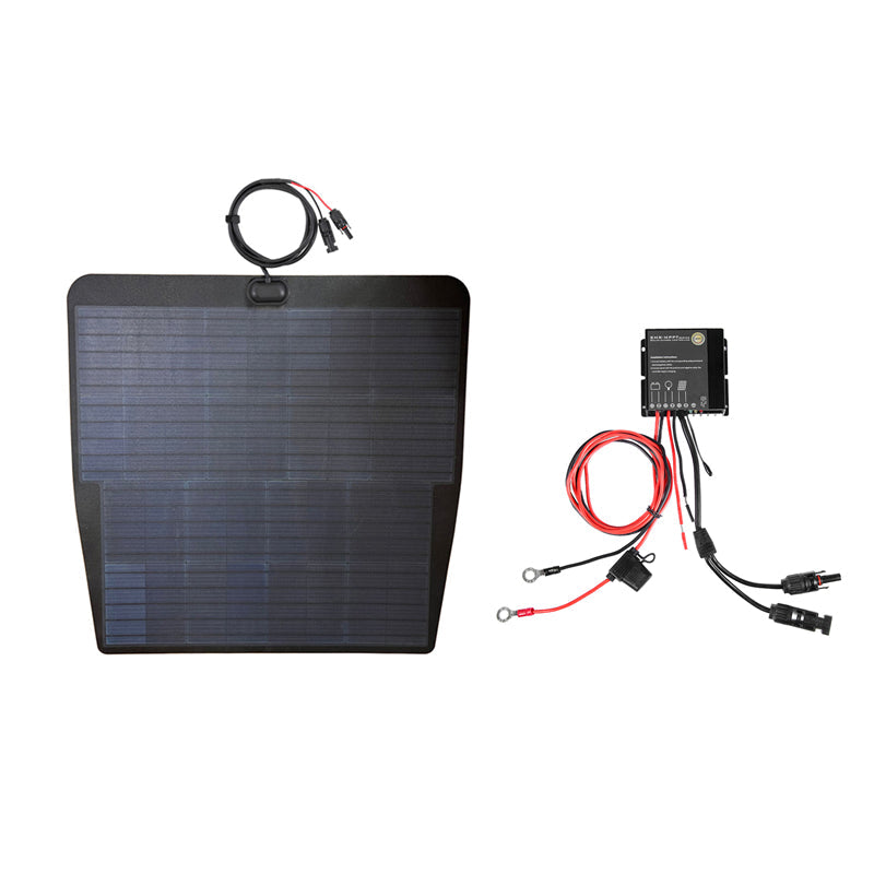Nissan X-Trail  2nd Gen (2007-2013) Lensun 85W Hood Flexible Solar Panel-3