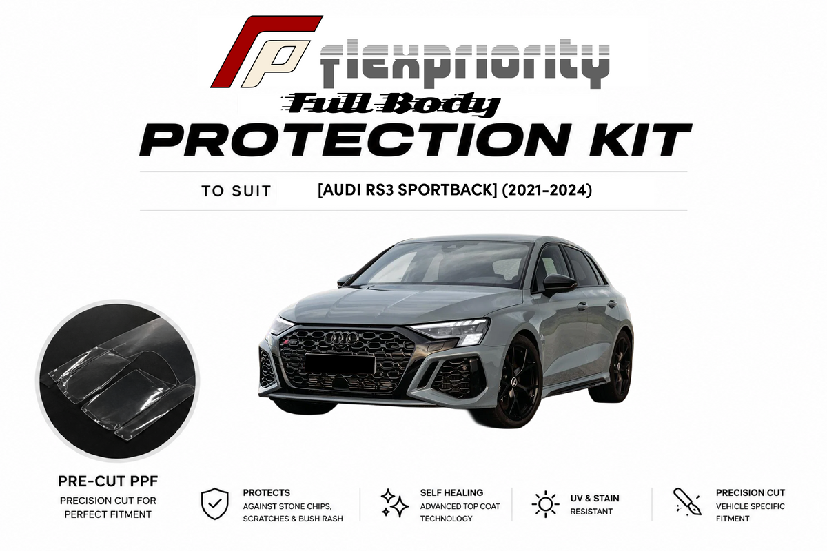 Pre Cut PPF Full Protection Kit | Audi RS3 Sportback 2021-2024 |Premium 8 Year Film