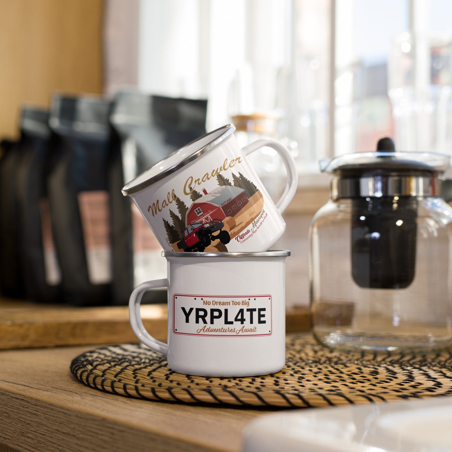 Personalised Plate Camping Mug