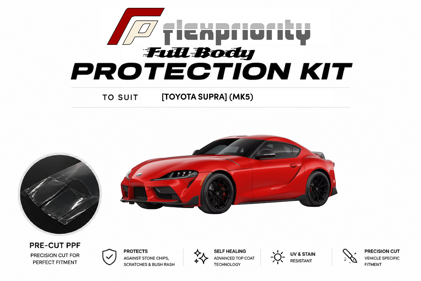 Pre Cut PPF Full Protection Kit | Toyota Supra MK5